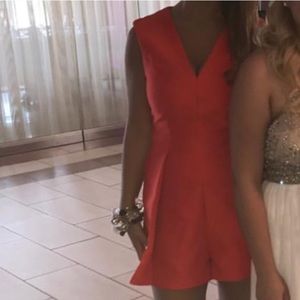 Beautiful mustard seed coral romper